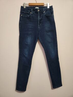 Good American "Good Legs" High Rise Skinny Jeans Dark Wash Size 10/30